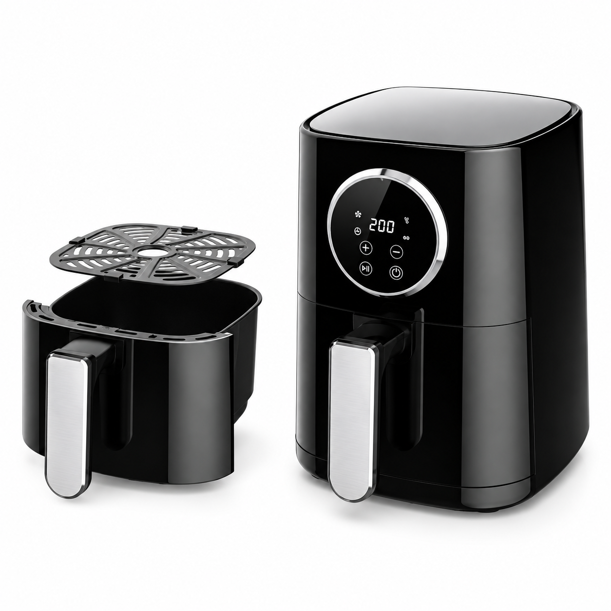 Multi-Function Electric Air Fryer with Adjustable Temperature and Timer