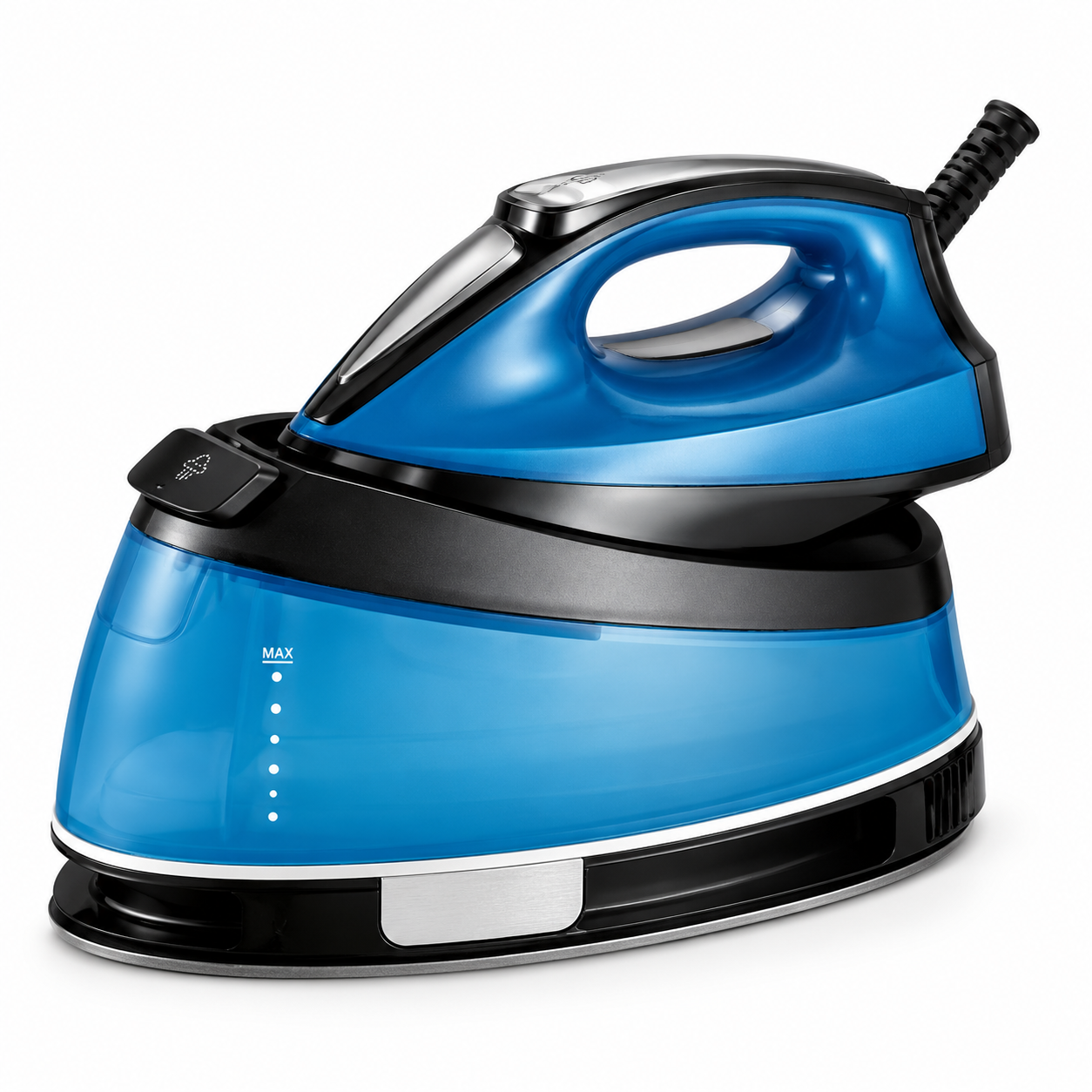 High-Power Steam Iron with Adjustable Temperature and Anti-Drip Function