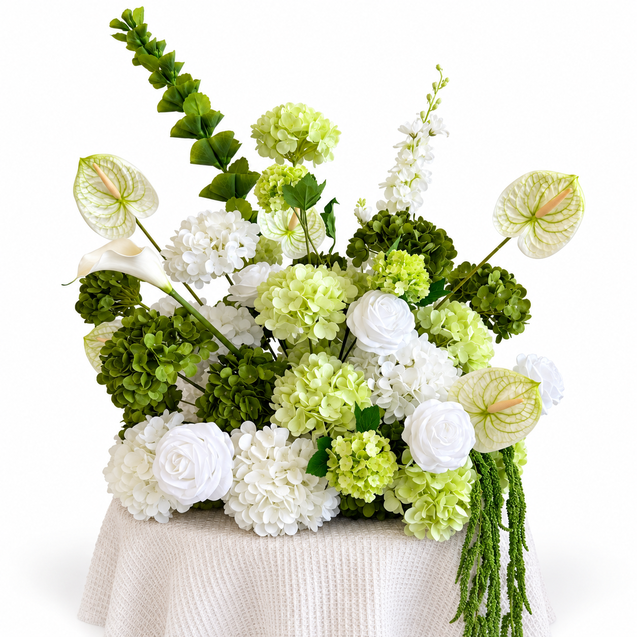 Artificial Flower Ball Centerpiece, Kissing Flower Ball for Wedding Table Reception and Party Decoration